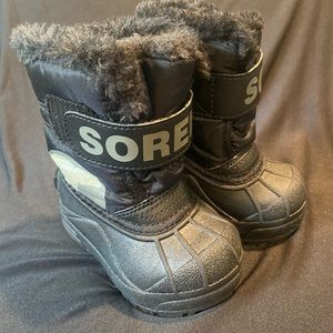 Sorel Toddler Snow Commander Boots in Black - New!!